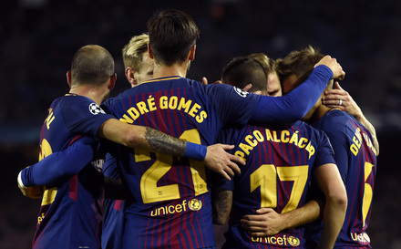 Barcelona x Sporting - Liga dos Campees 2017/2018 - Fase de GruposGrupo D